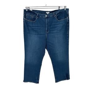 Good American jeans GLST382T Good Legs straight denim blue plus size 24